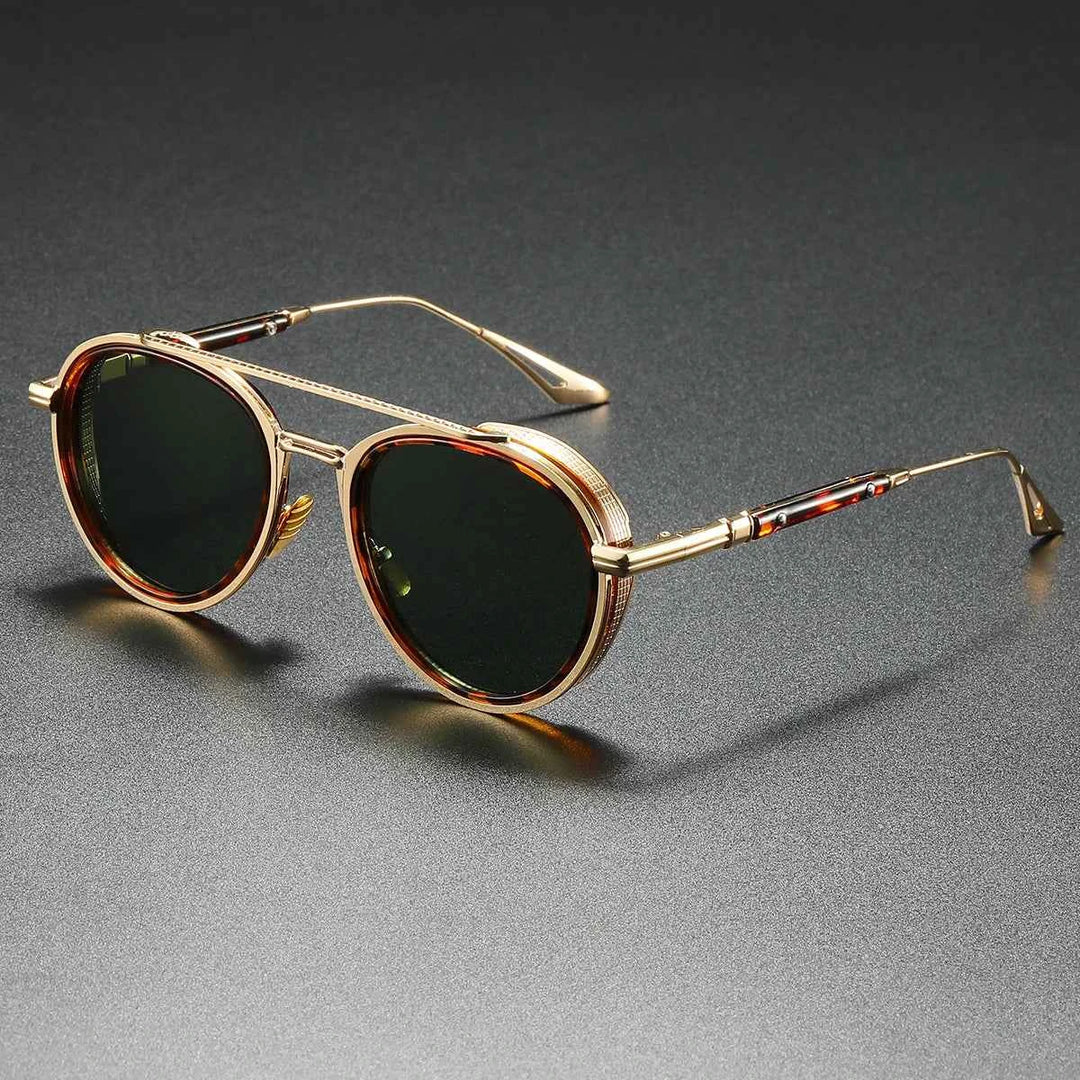 Retro Aviator Sunglasses for Men Green