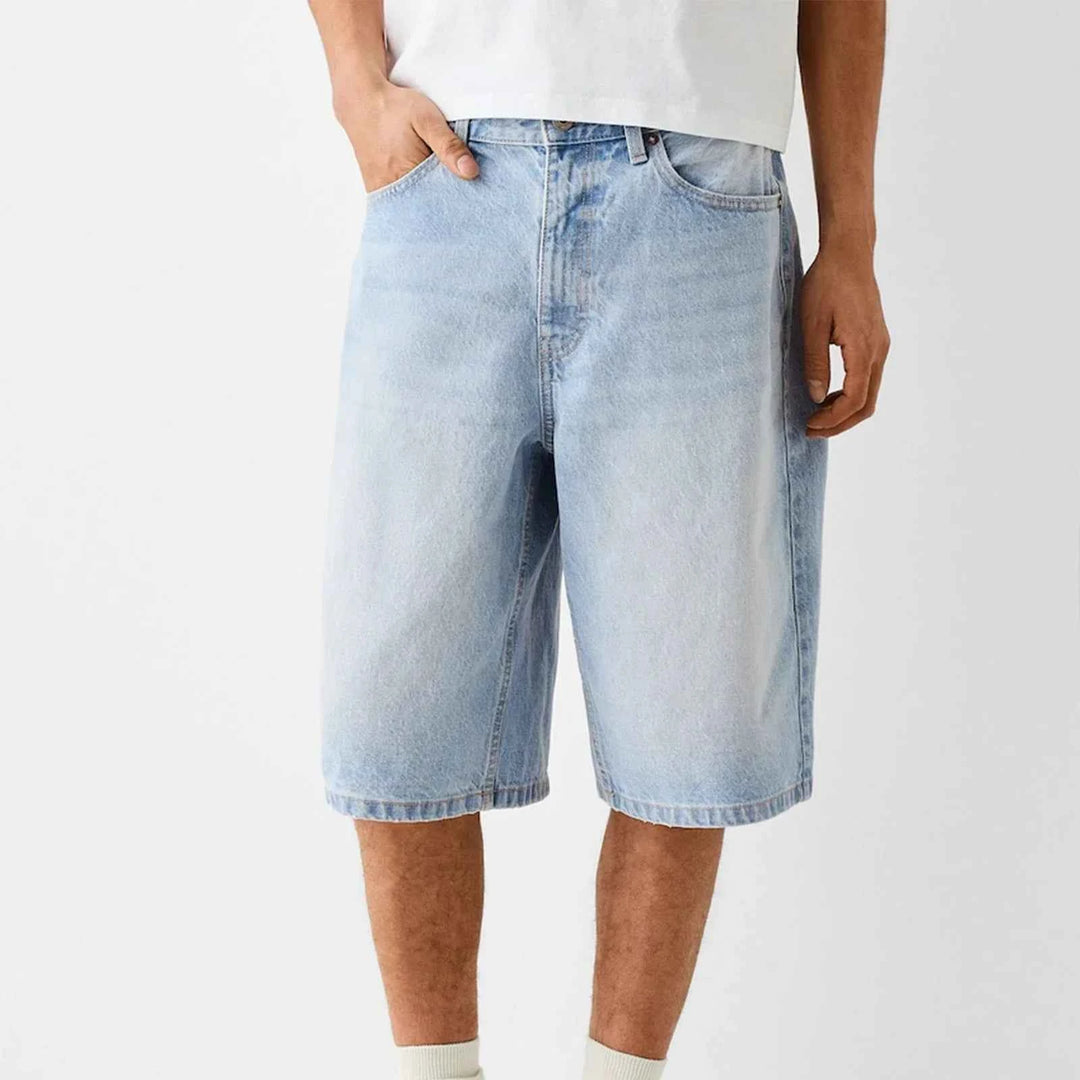 Men's Baggy Denim Jeans Light Blue