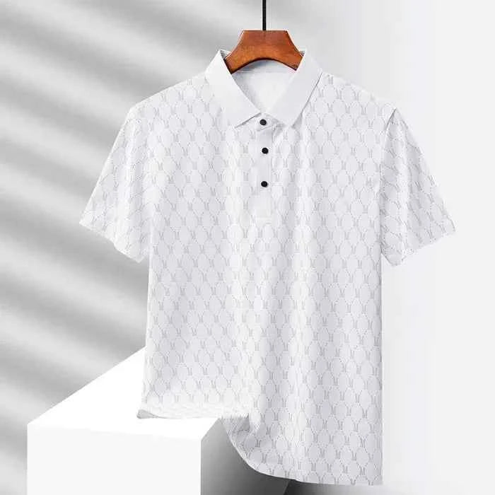 Men's Monogram Polo Shirt White