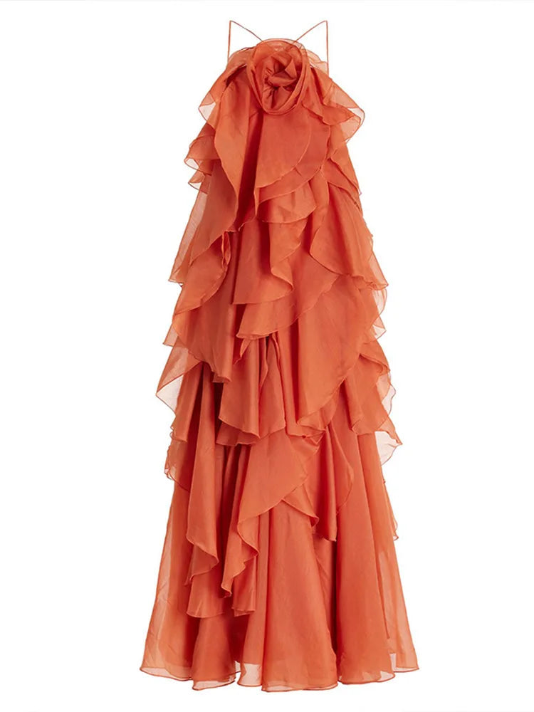 Cataleya | Women's Layered Ruffle Maxi Dress