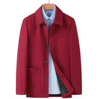 Men's Tailored Car Coat Red
