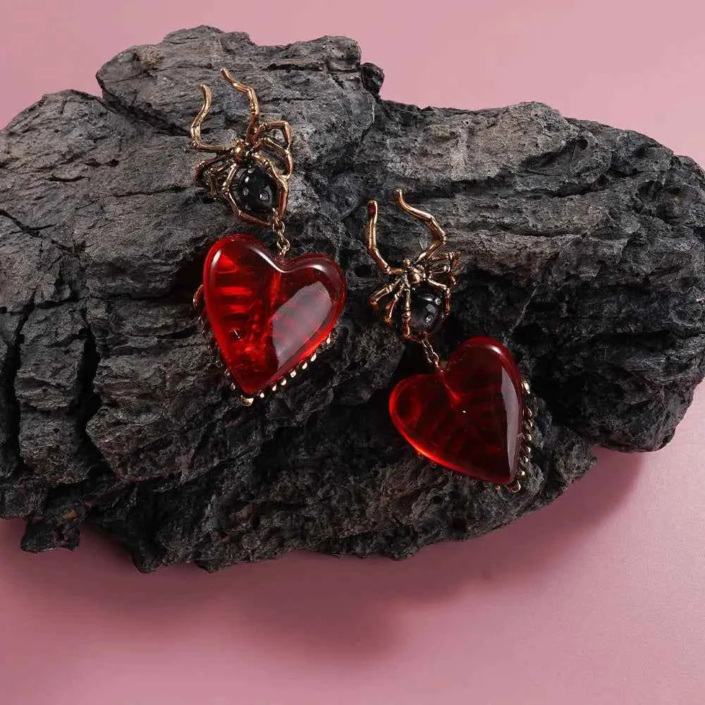 Enchanted Spider Earrings - Dark Romance Style