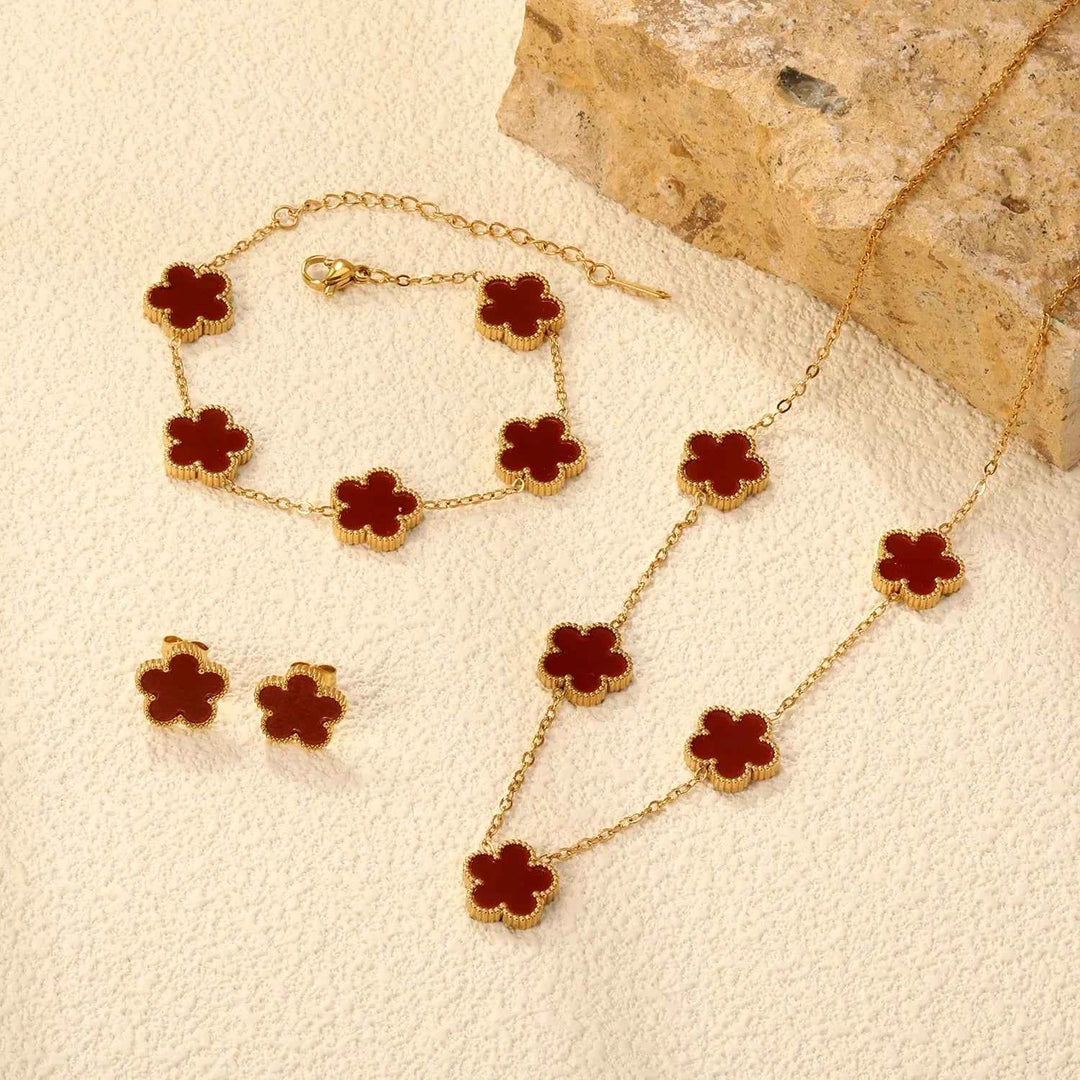 Elegant Floral Petal Set for Home Decor Ruby