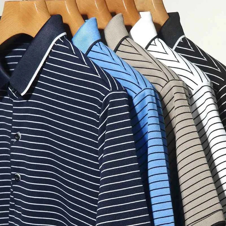 Men's Striped Polo Shirt - Holland Style