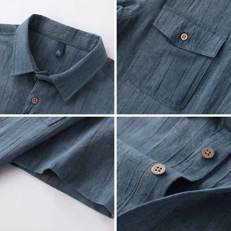 Men's Linen Shirt - Lightweight & Breathable Summer Wear
