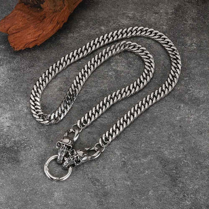 Stylish Cuban Link Chain with Boneclasp Design
