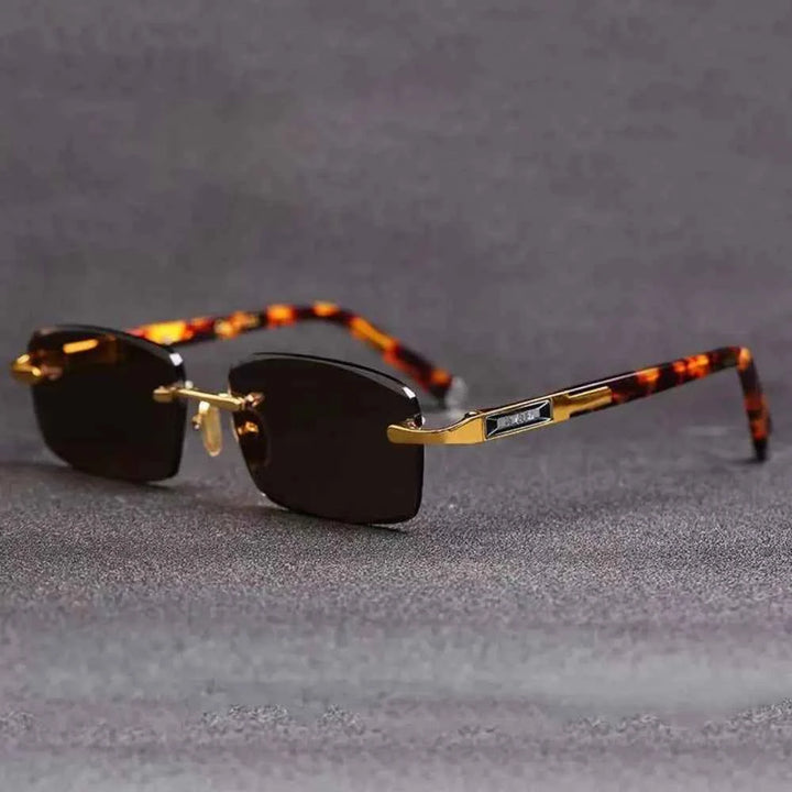 Stylish Edge Sunglasses for Ultimate UV Protection Mahogany Brown