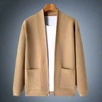 Men's Waffle-Knit Cardigan in Manchester Style