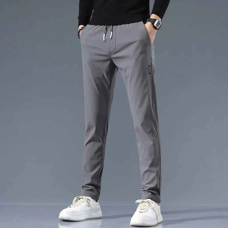 Men's Athletic Fit Trackline Pants Dark Gray
