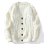 Men's Stylish Knit Cardigan White
