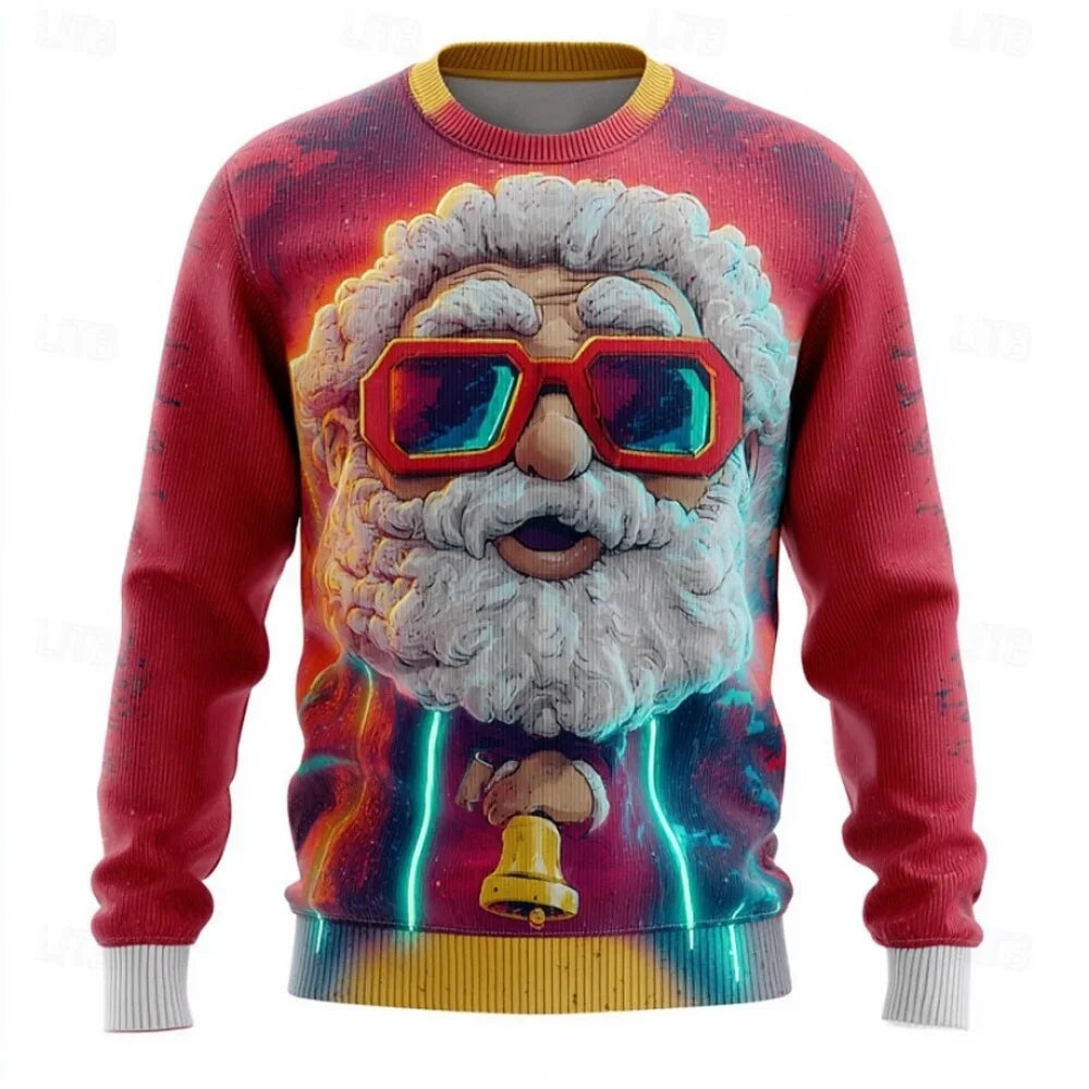 Cozy Knitted Ugly Christmas Sweater for Men - Crew Neck MYWYS0002Z