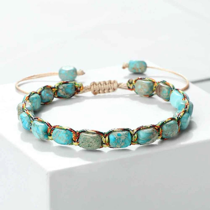 Braided Stone Bracelet - Stylish and Unique Accessory Drift