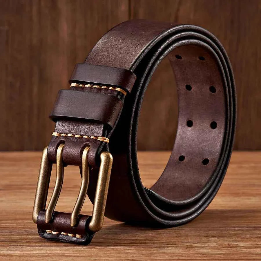 Adjustable Solid Belt | Versatile Length Design Brown