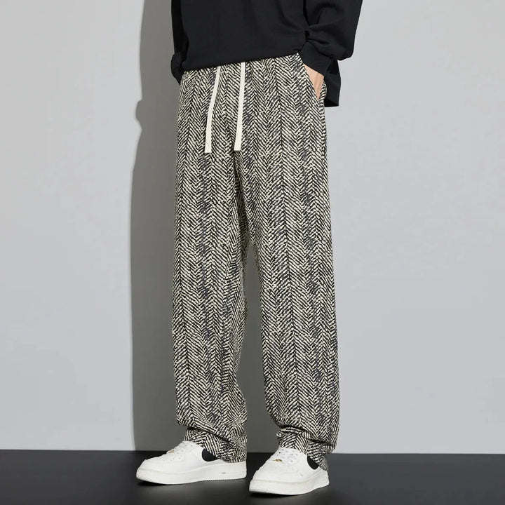 Men's Relaxed Linen Pants Black