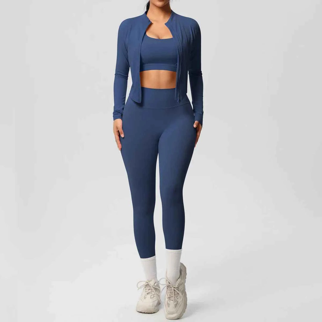3-Piece Women’s Gym Set Navy