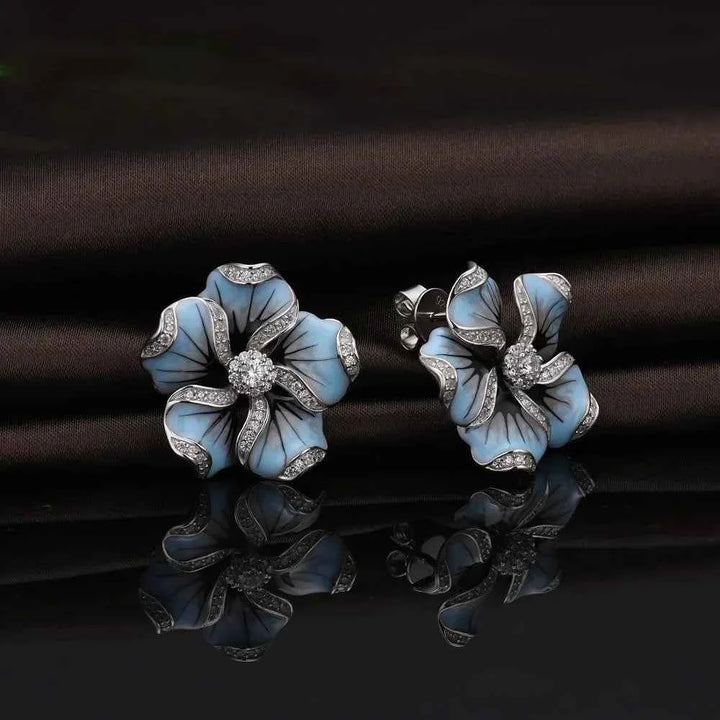 Blooming Delysia Earrings - Elegant Floral Design