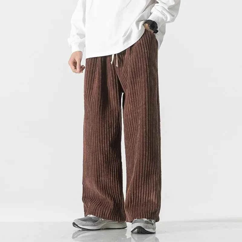 Men's Corduroy Pants - Stylish and Comfortable Trousers Brown