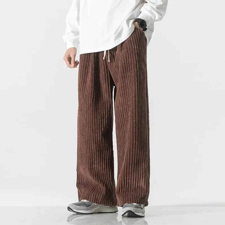 Men's Corduroy Pants - Stylish and Comfortable Trousers Brown