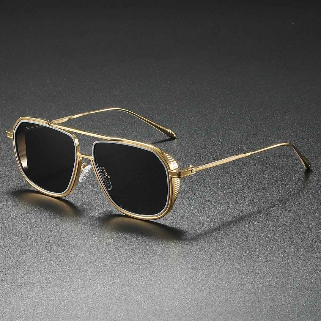 Stylish Designer-Inspired Sunglasses Gold & Black