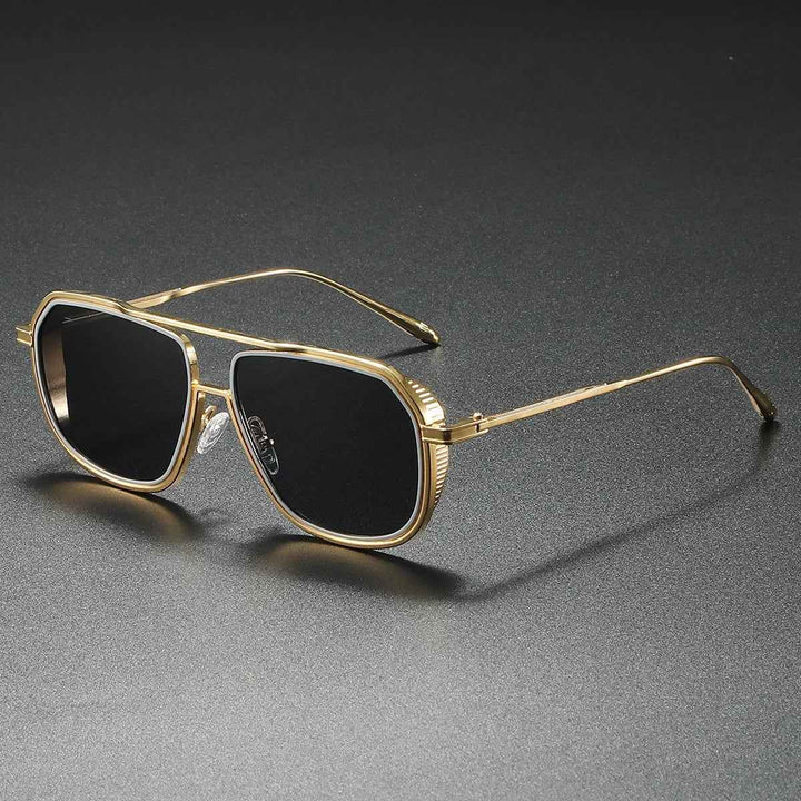 Stylish Designer-Inspired Sunglasses Gold & Black