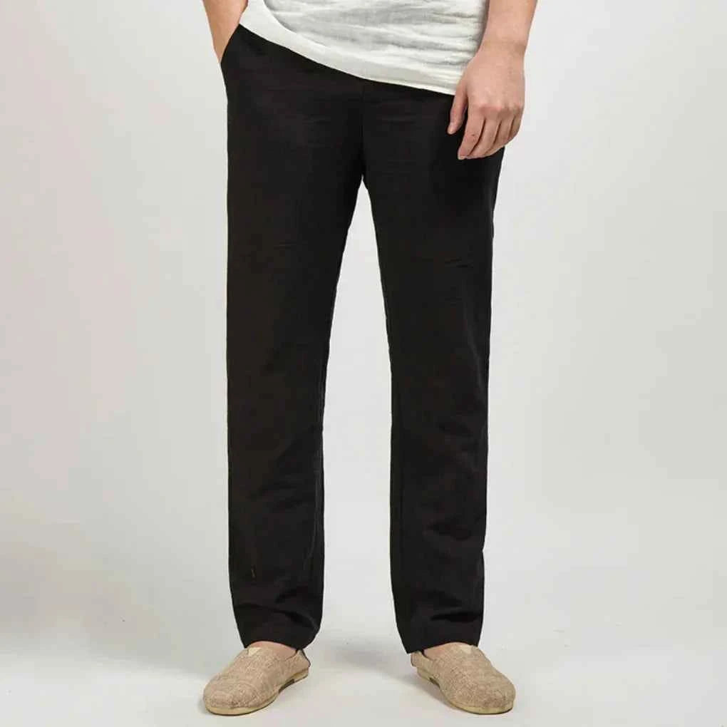 Men's Summer Loose Fit Comfort Pants Black