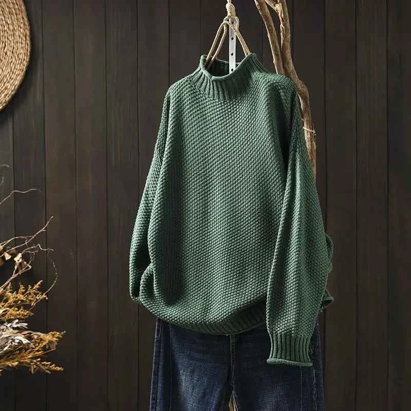 Women's Cashmere Sweater - Luxurious Softness and Style Green
