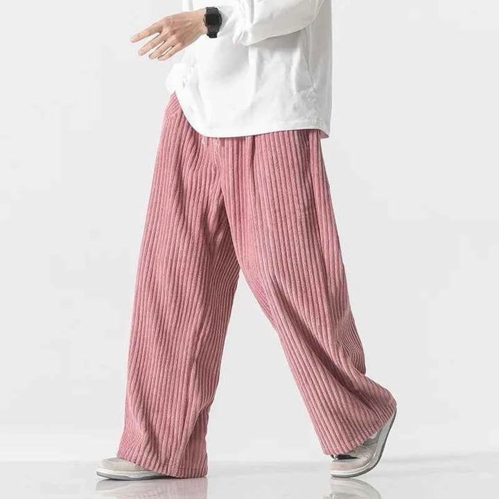 Men's Corduroy Pants - Stylish and Comfortable Trousers Pink