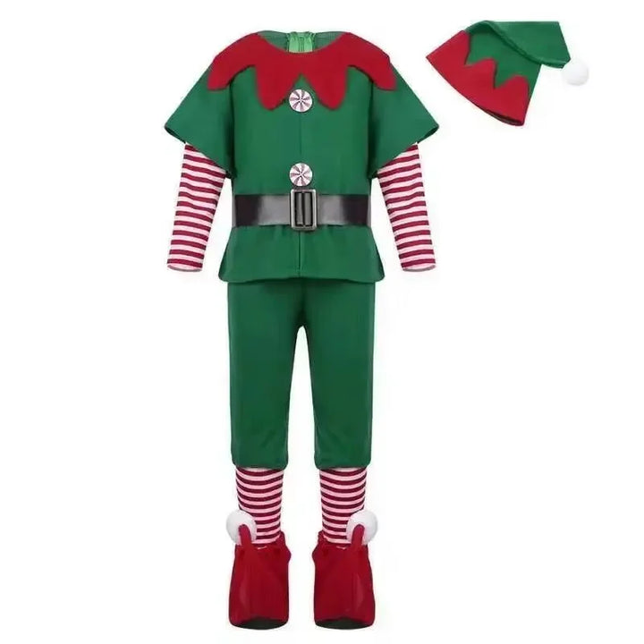Halloween's Red Santa Claus Costume for Girls - Dress and Hat Set men