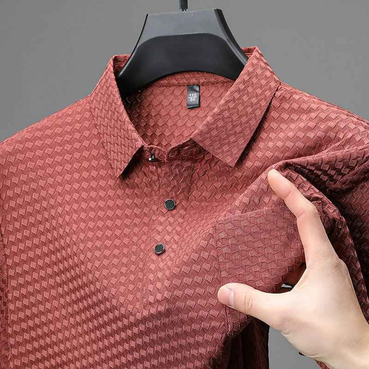 Men's Vertex Polo Shirt - Stylish & Comfortable Red