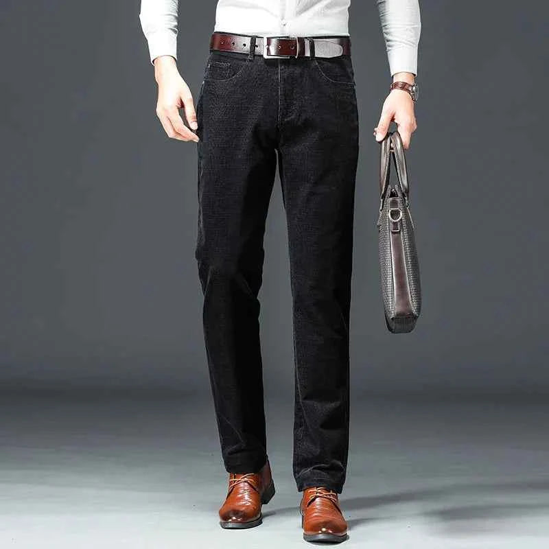 Men's Stretch Trousers - Comfortable and Flexible Fit Black