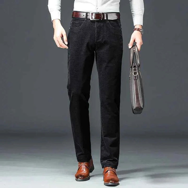 Men's Stretch Trousers - Comfortable and Flexible Fit Black