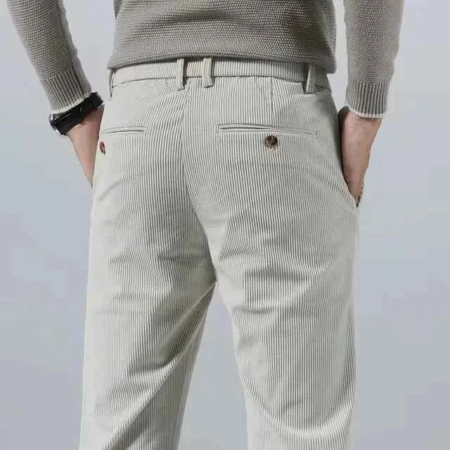 Men's Corduroy Pants - Stylish and Comfortable Beige