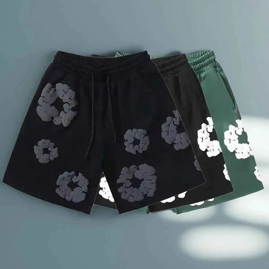 Emma | Unisex Floral Print Streetwear Shorts – Summer Casual Bottoms