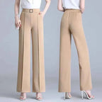 Women's Pleated Wide-Leg Pants
