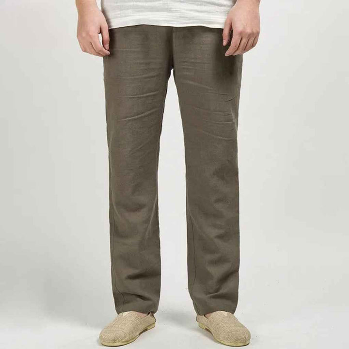 Men's Summer Loose Fit Comfort Pants Olive