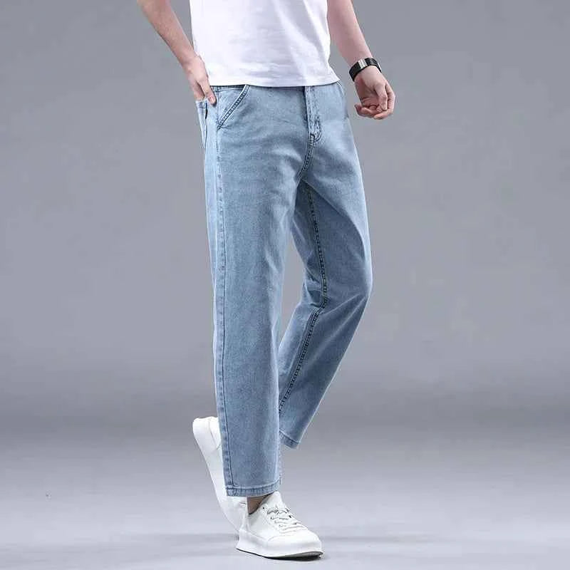 Men's Cropped Denim Jeans