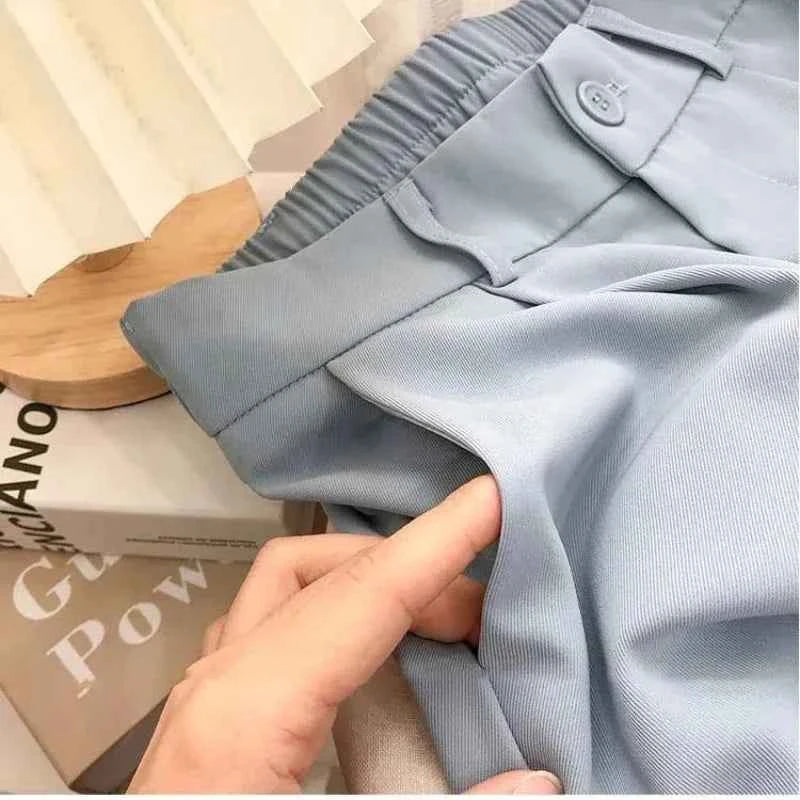 Women's High-Waist Pleated Trousers