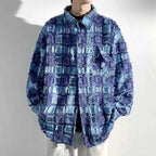 Men's Checkered Button-Up Shirt