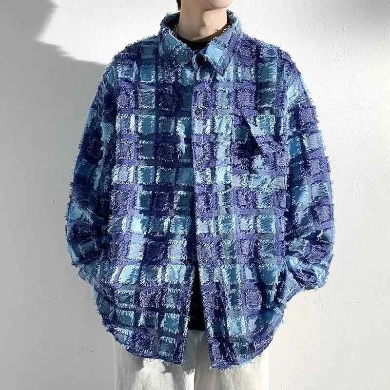 Men's Checkered Button-Up Shirt