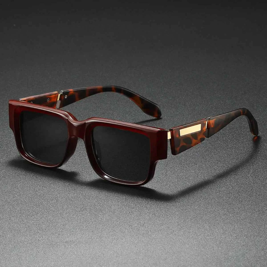 Stylish Block Shades for Modern Elegance Crimson Havana
