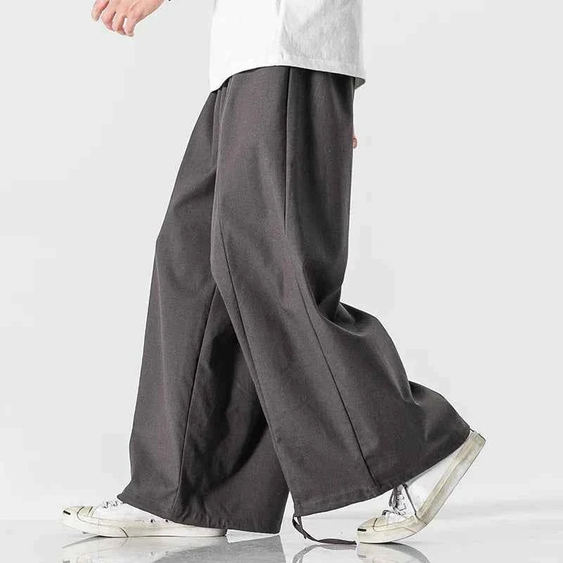 Men's Lightweight Cotton-Linen Parachute Pants