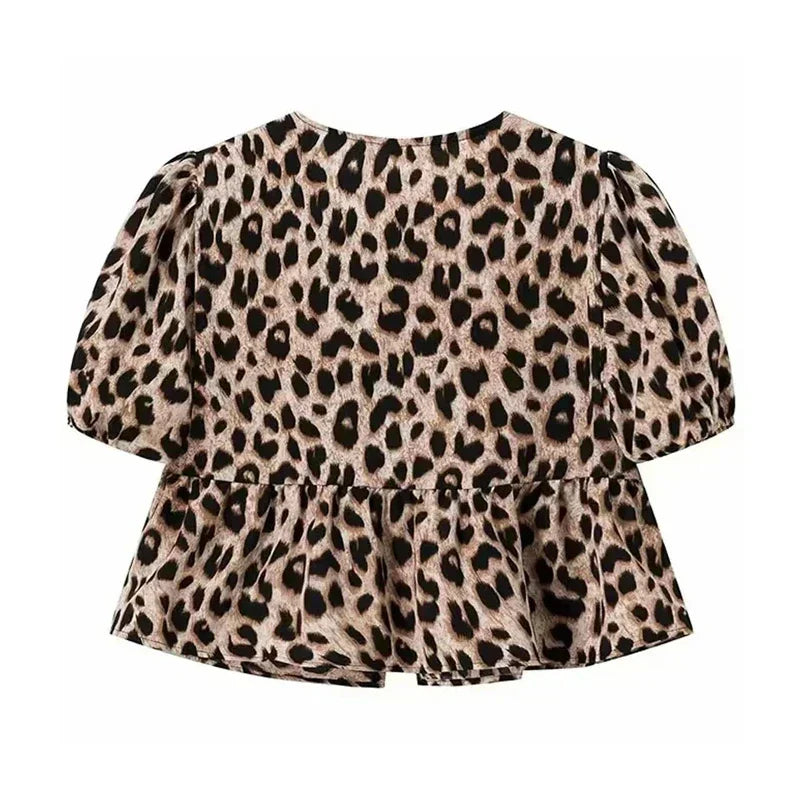 Maddy | Women's Leopard Print or Solid Crop Top