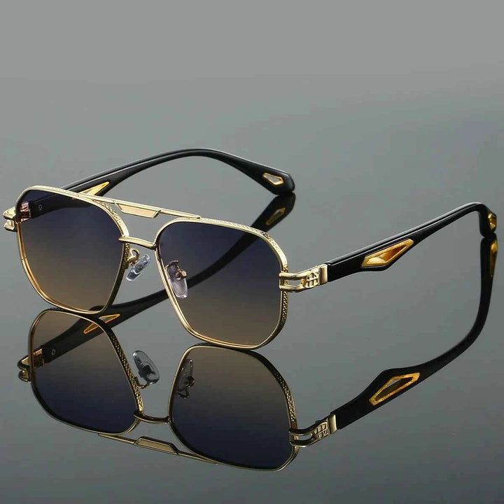 Stylish Signature Aviator Sunglasses Gold & Yellow