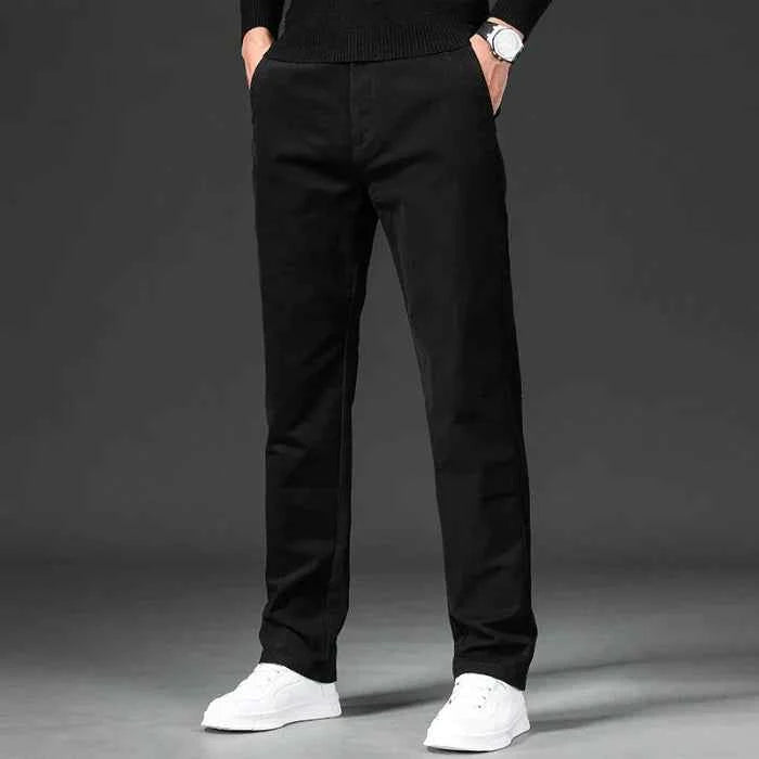 Men's Tailored Chinos - Stylish and Comfortable Fit Onyx Black