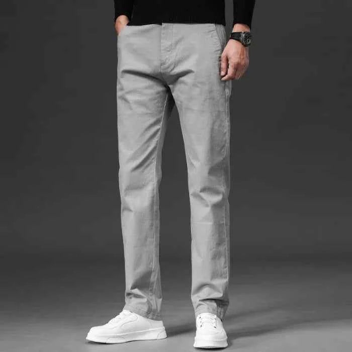 Men's Tailored Chinos - Stylish and Comfortable Fit Ash Gray