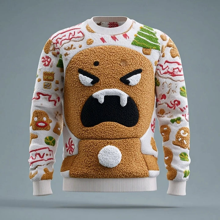 Cozy Knitted Ugly Christmas Sweater for Men - Crew Neck MYWYS0002V