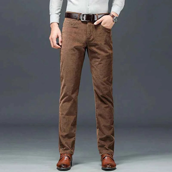 Men's Stretch Trousers - Comfortable and Flexible Fit Brown
