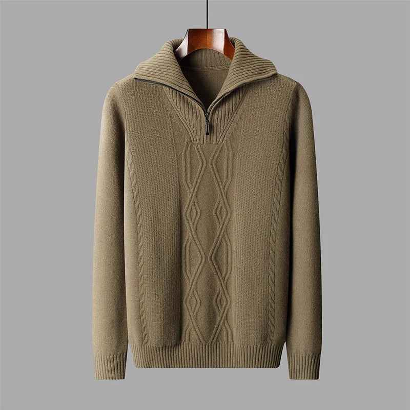 Men's Merino Wool Sweater - Monaco Style