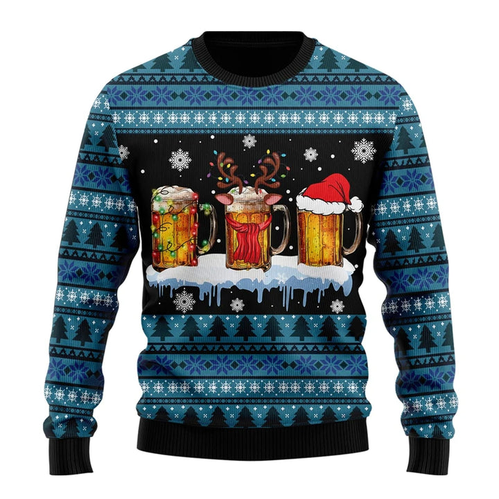 Julesweater til kvinder og mænd - afslappet hiphop-pullover