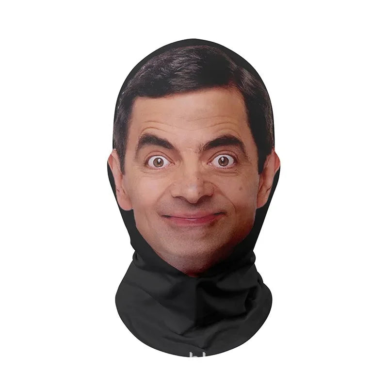 Halloween's 3D Realistic Face Masks for Cosplay and Street Style NoA17